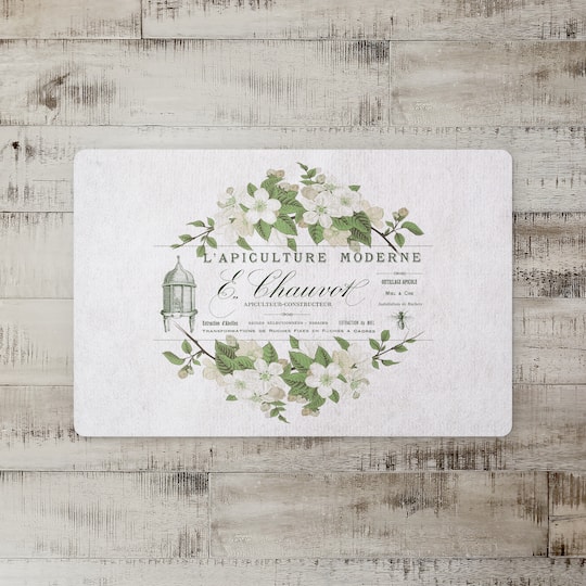 French Beekeeper Floral 27" x 18" Floor Mat
